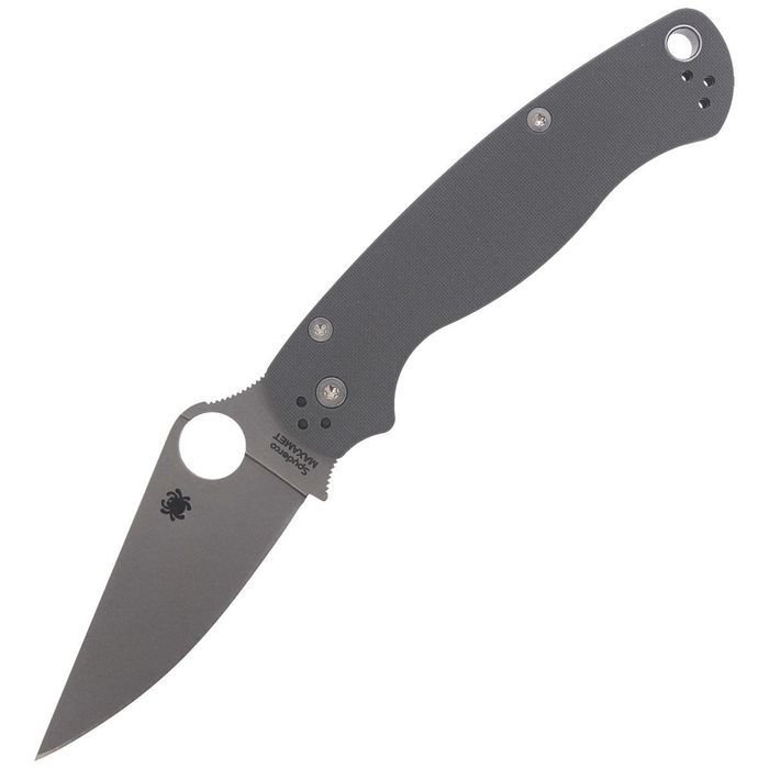 Nóż składany Spyderco Para Military 2 G-10 Dark Gray Maxamet Plain