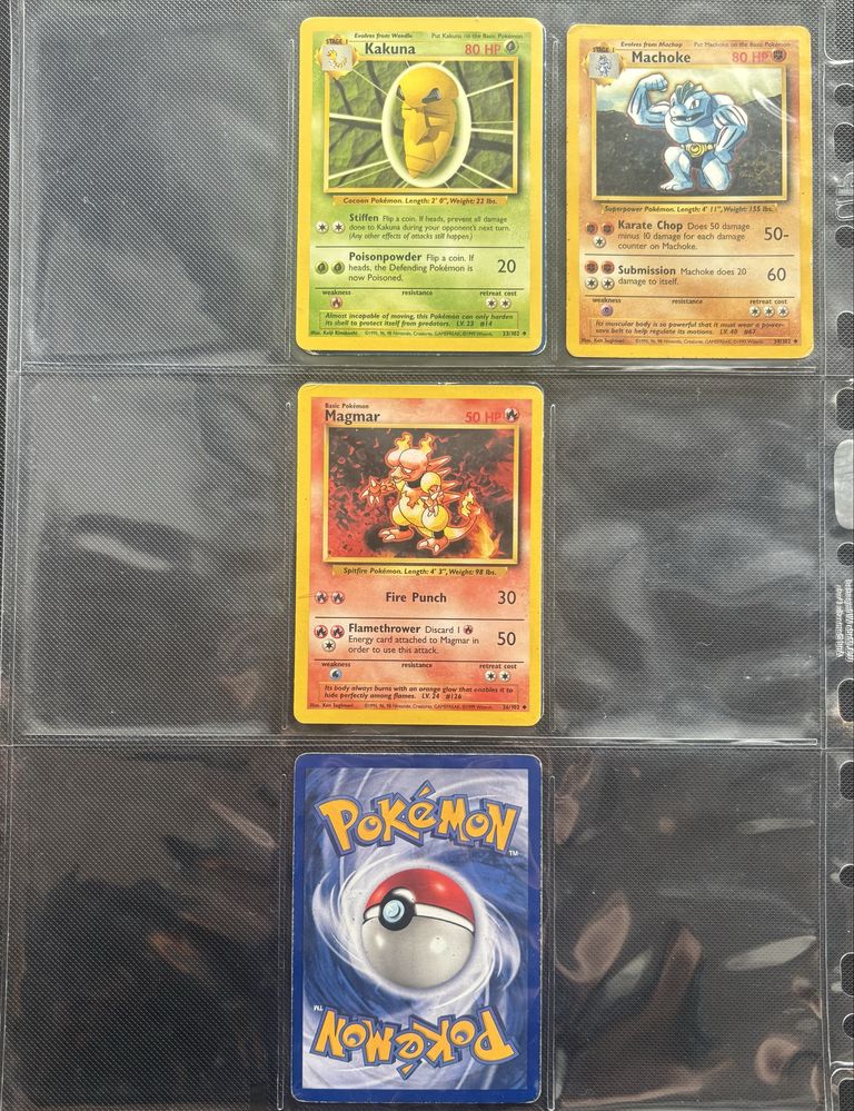 Cartas Pokemon Base Set ingles