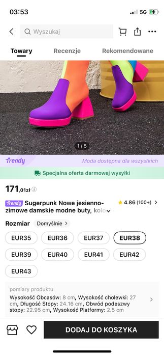 Buty Pogodna Wersja 24,16 cm