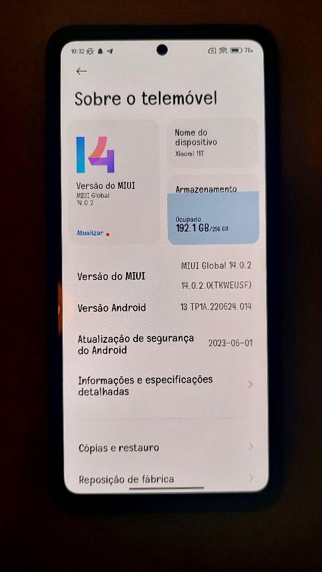 Xiaomi 11T 256gb Cinzento