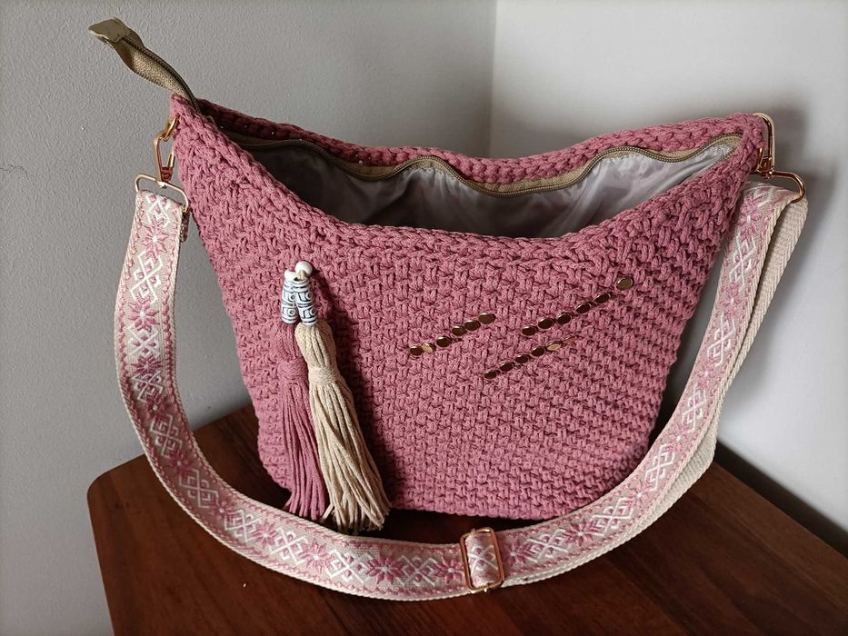 Torebka ręcznie wykonana na szydełku, Torebka, Handmade, Szydełko