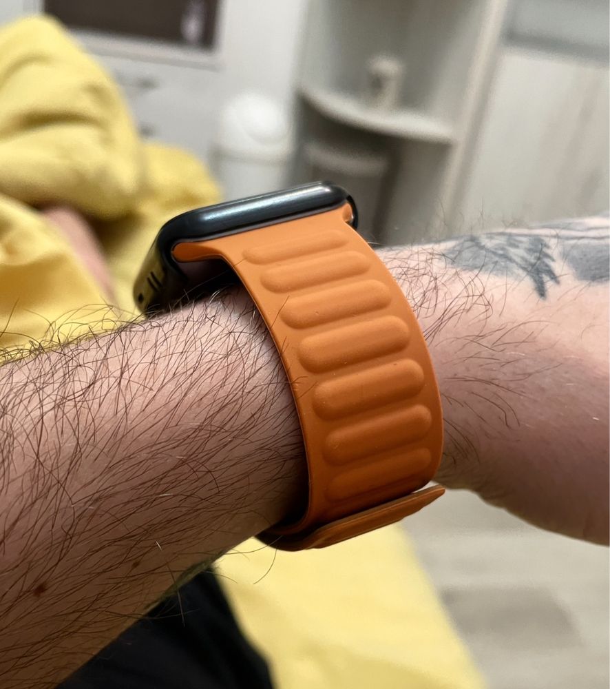 Ремешок магнитный браслет на Apple Watch 42 44 45 49 mm