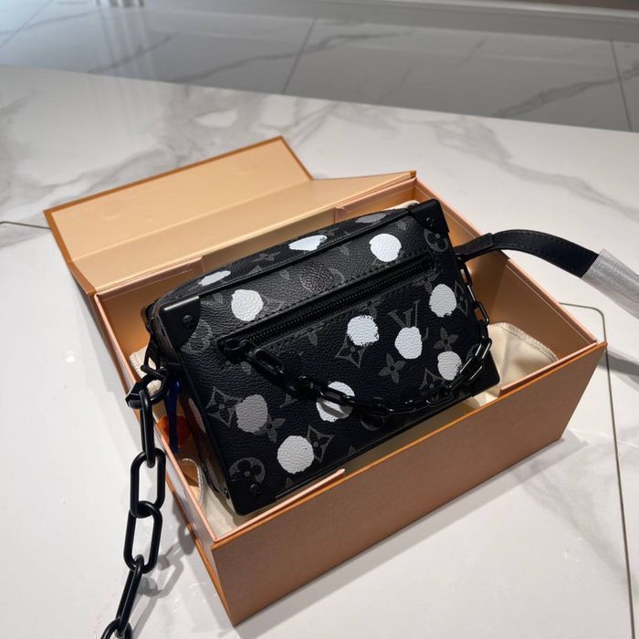 Сумка мужская Louis Vuitton x YK mini soft trunk кожаная кожа