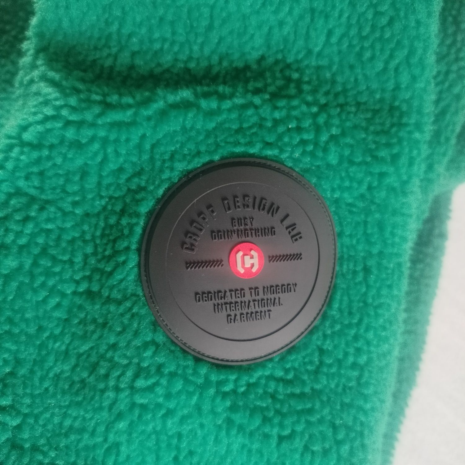 Bluza damska męska zielona Cropp kurtka zamek kieszenie miś polar XL X