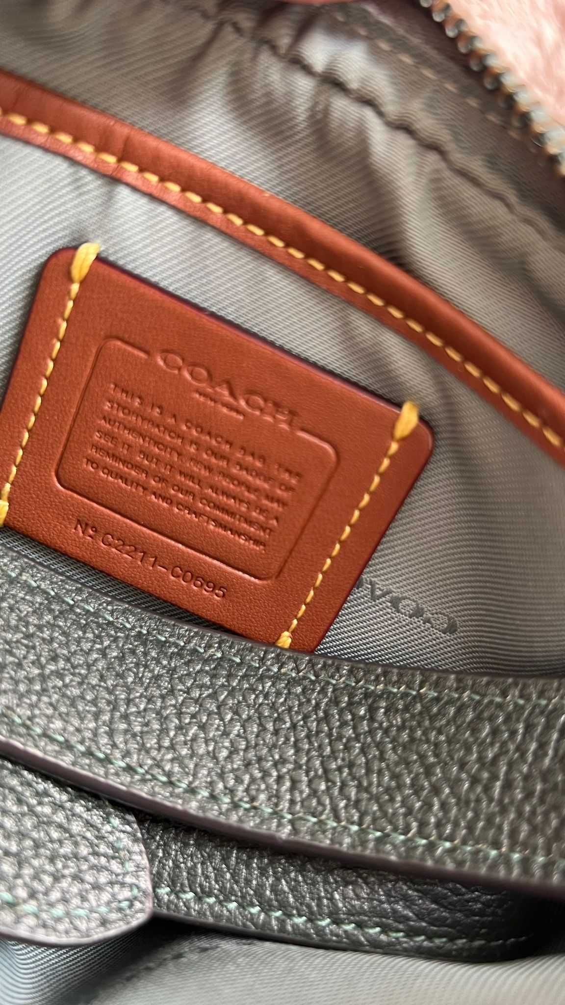 Coach Torebka Cb Wllw Cam Bag C0695 Niebieski - oryginał
