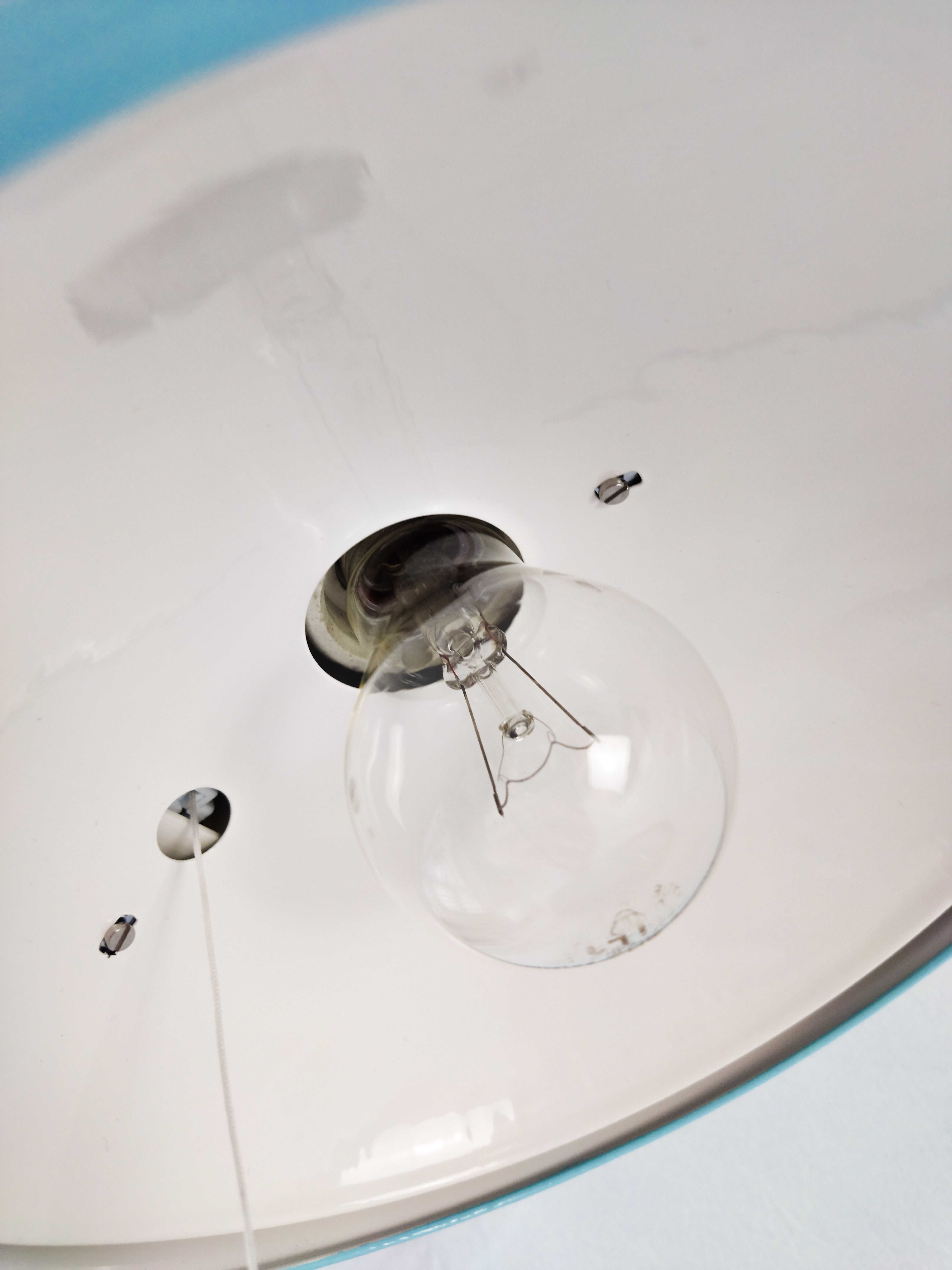 Lampka lampa podłogowa nocna ZAOS PR-11 PRL Po Renowacji Baby blue