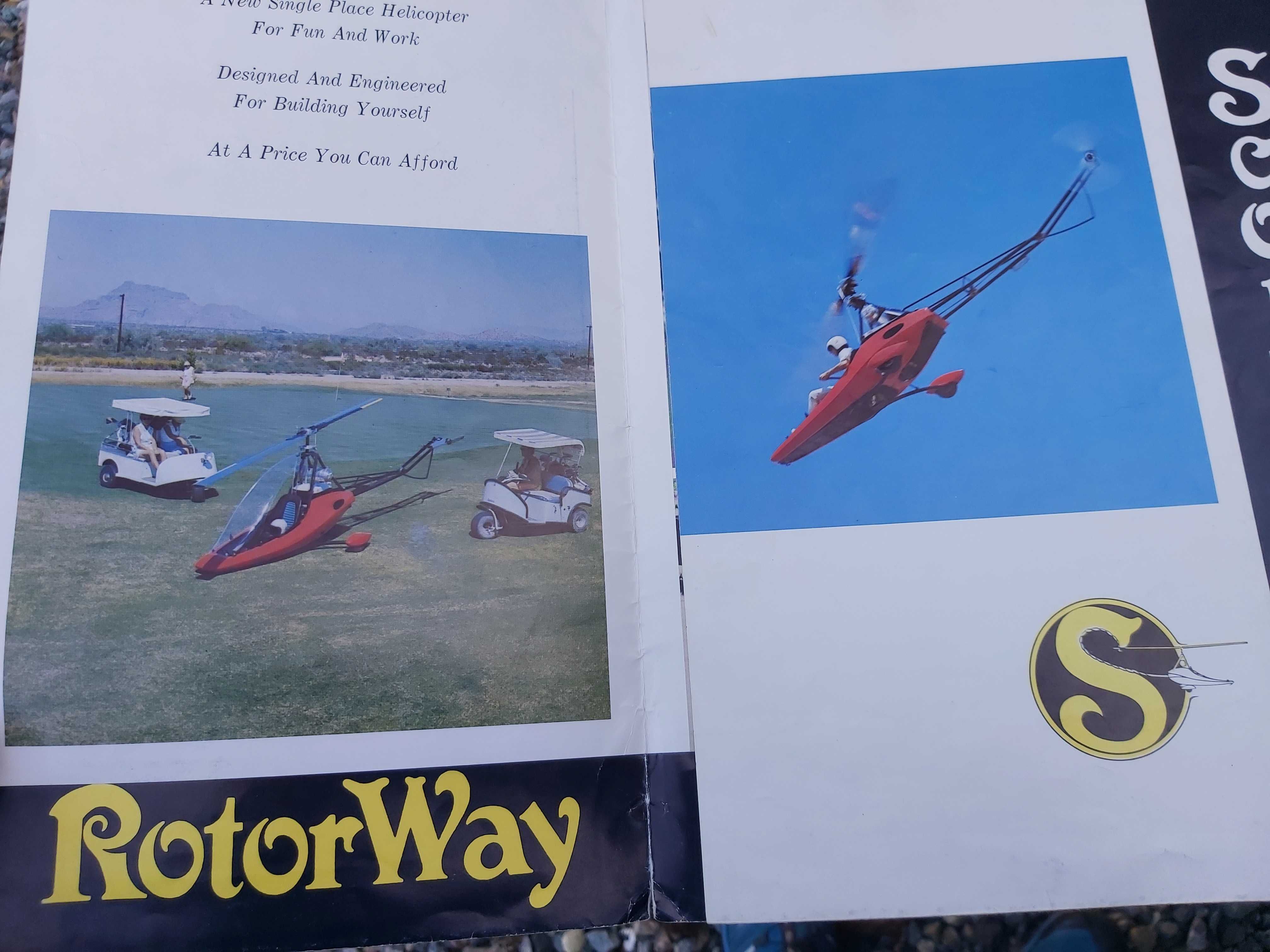 Helikopter Scorpion RotorWay z 1967 roku USA Unikat