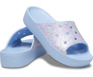 Шльопанці крокс Crocs Classic Platform Glitter Slide, 37, 38