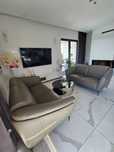 Kler sofa W184 szary zestaw