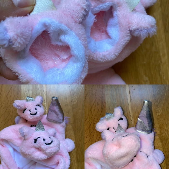 Kombinezon jednorożec z kapciami do bobasa 37-8 cm