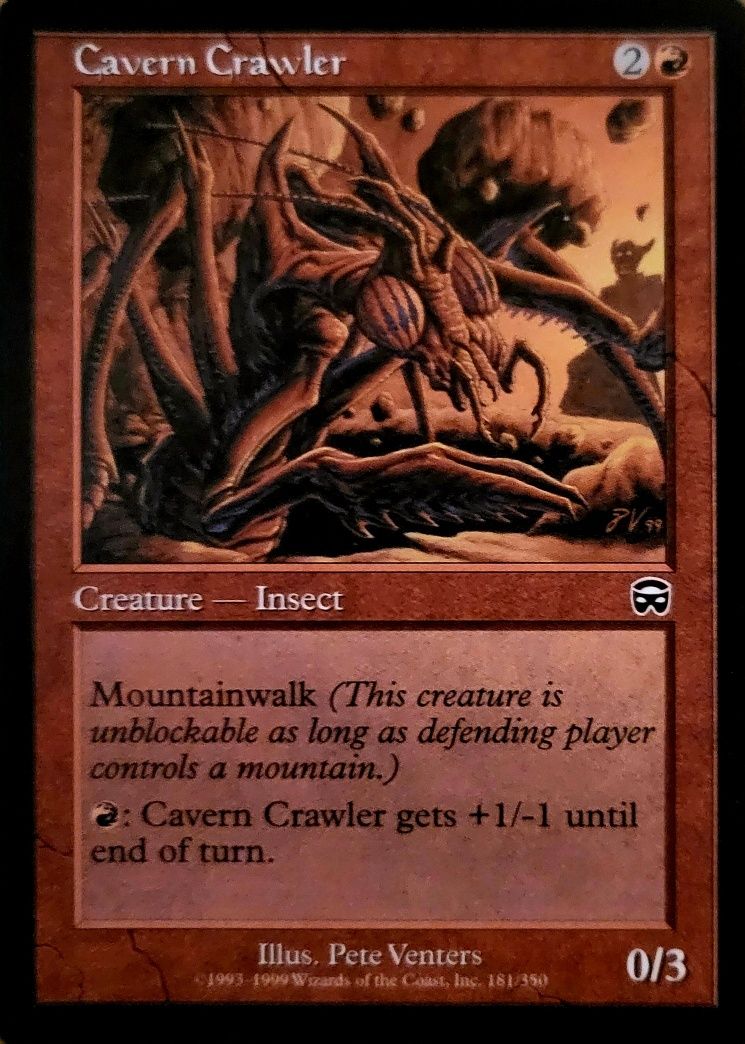 Magic the Gathering  - Cavern Crawler  - Mercadian Masques Edition