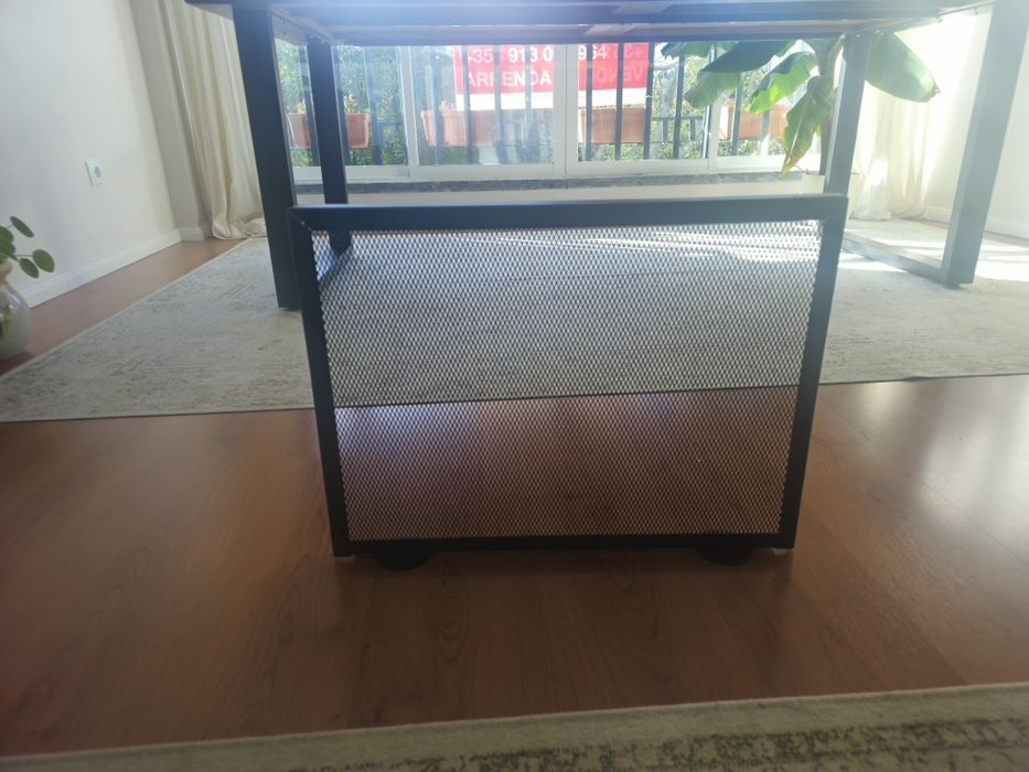 Grelha lareira nunca usada