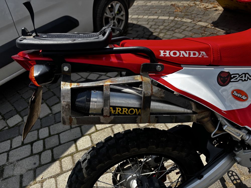 Honda crf300l 2022, wydech arrow, dodatki i duży zbiornik paliwa