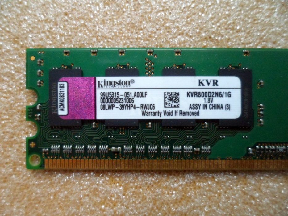 Оперативна пам'ять  DDR2  Kingston 4 ГБ 800 МГц  (KVR800D2N6/1G)