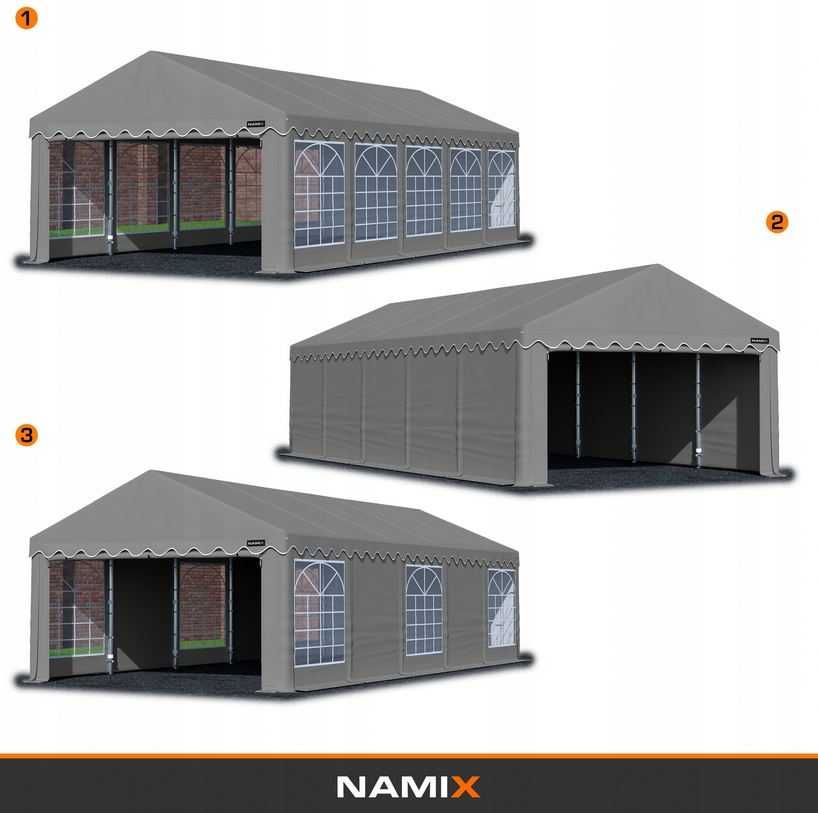 Namiot BASIC 5X5 magazynowy handlowy garaż wiata PE 240g/m2