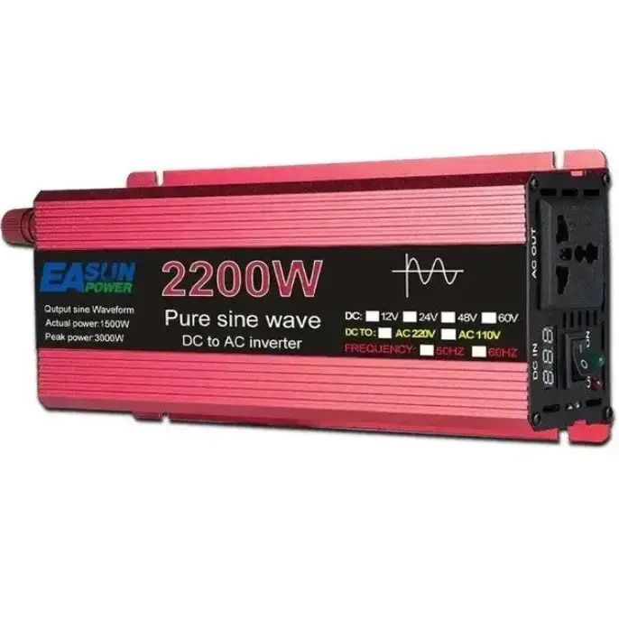 Инвертор напряжения чистая синусоида с 12V в 220V 2200W
