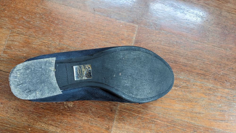 Sapatos de salto azuis