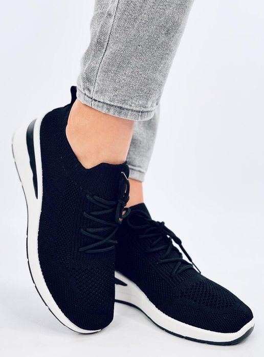 Buty Sportowe Na Ukrytym Koturnie Croft Black