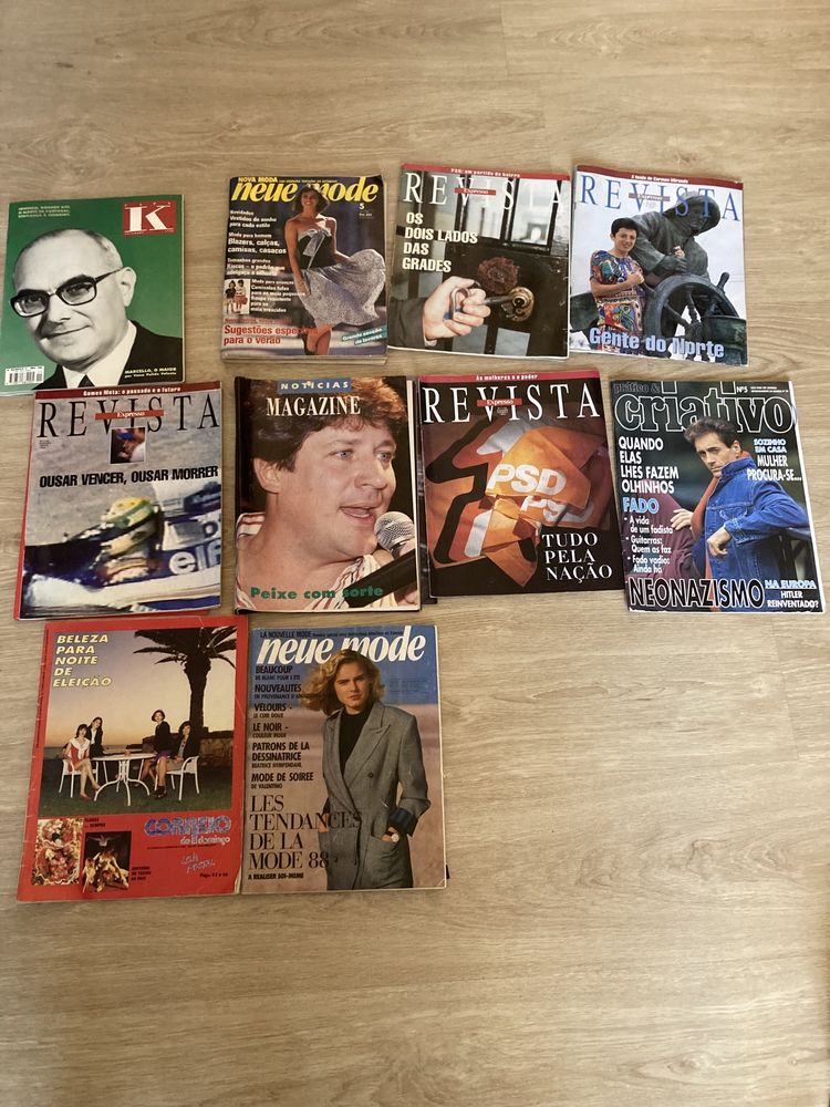 Conjunto de revistas antigas anos 80/90 bom estado