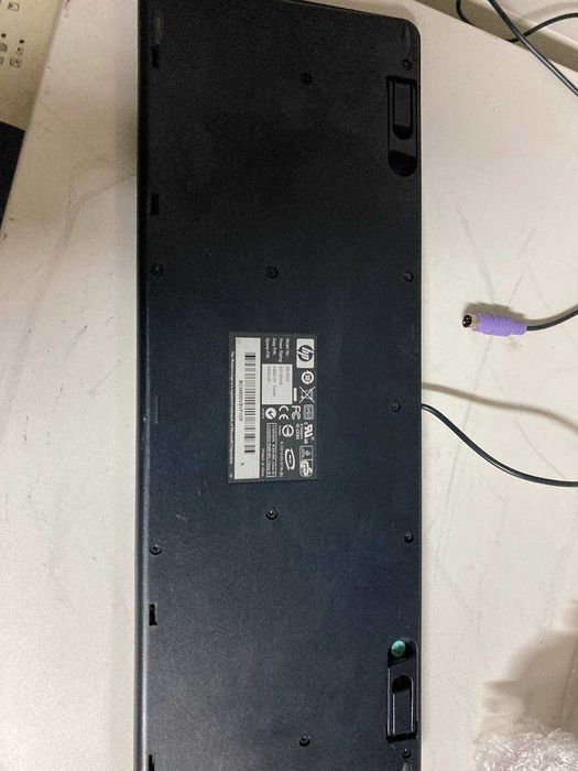 Клавиатура проводная PS/2 HP KB-0316 черно-серый бу