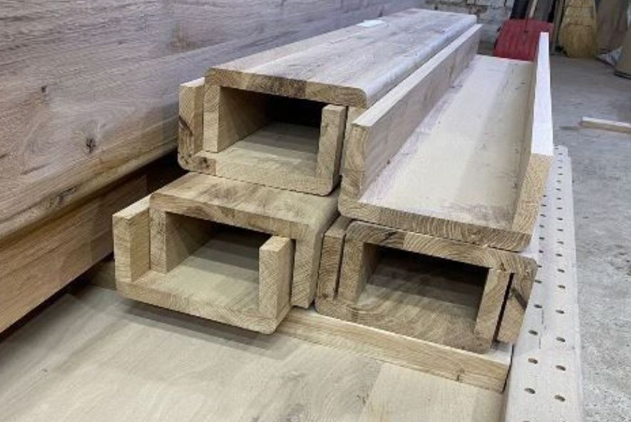 Пустотілі фальш-балки з натурального дерева Легкі та міцні дуб та хвоя