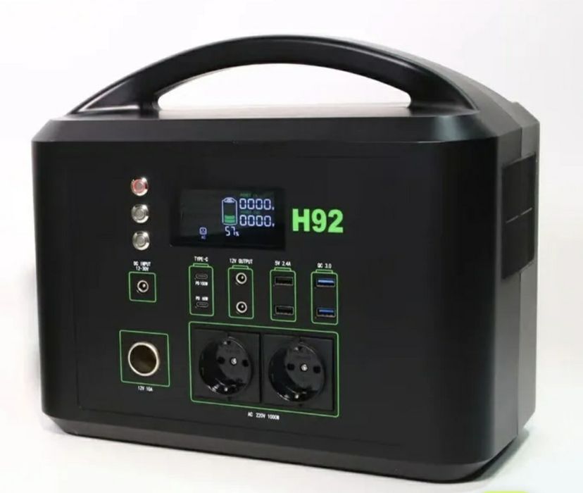 Huada H92 1024Wh 1000W LiFePo4 Портативная зарядная электростанция