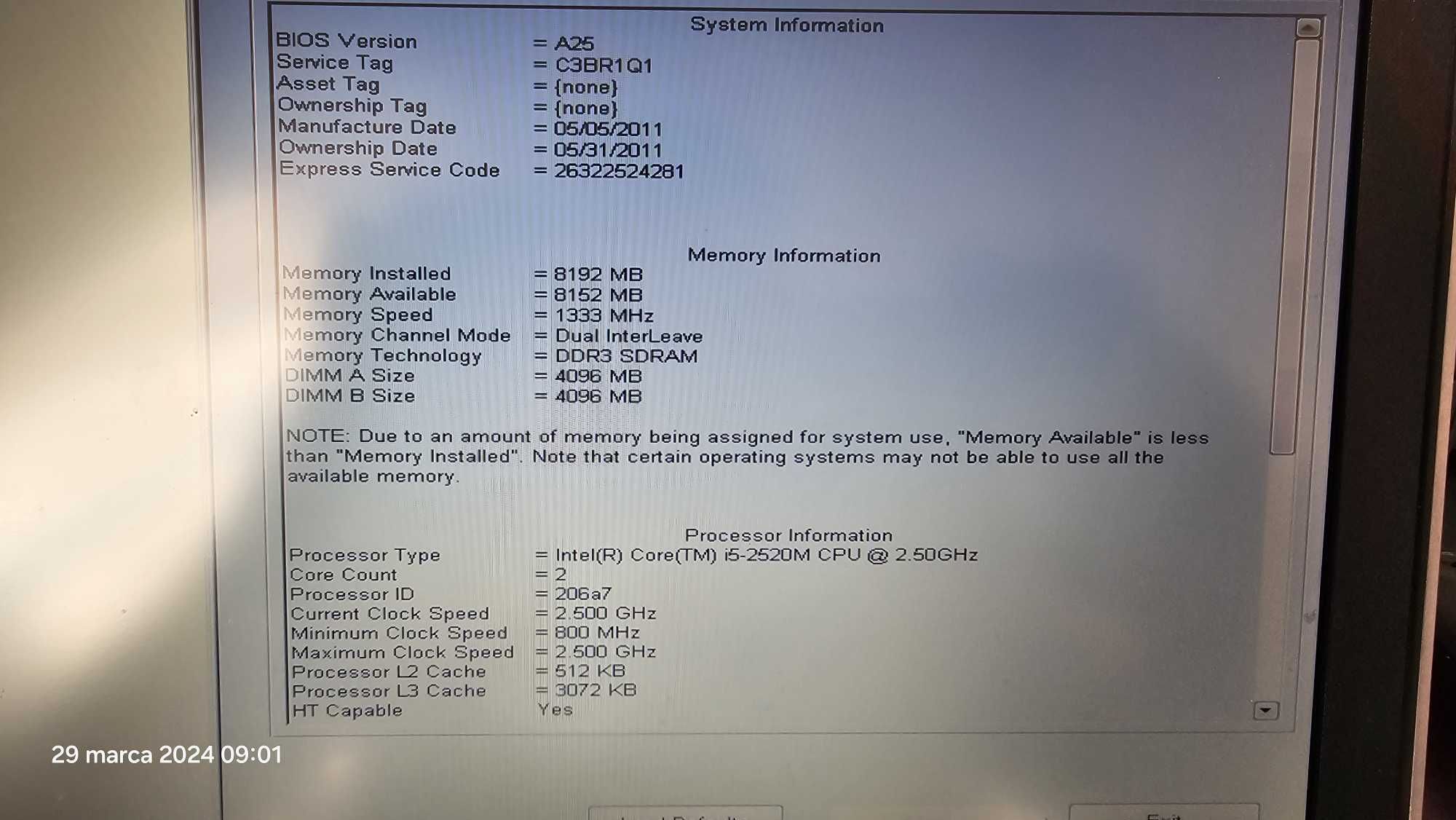 Laptop Dell E6420 stacja dokująca zasilacz na części ale sprawny