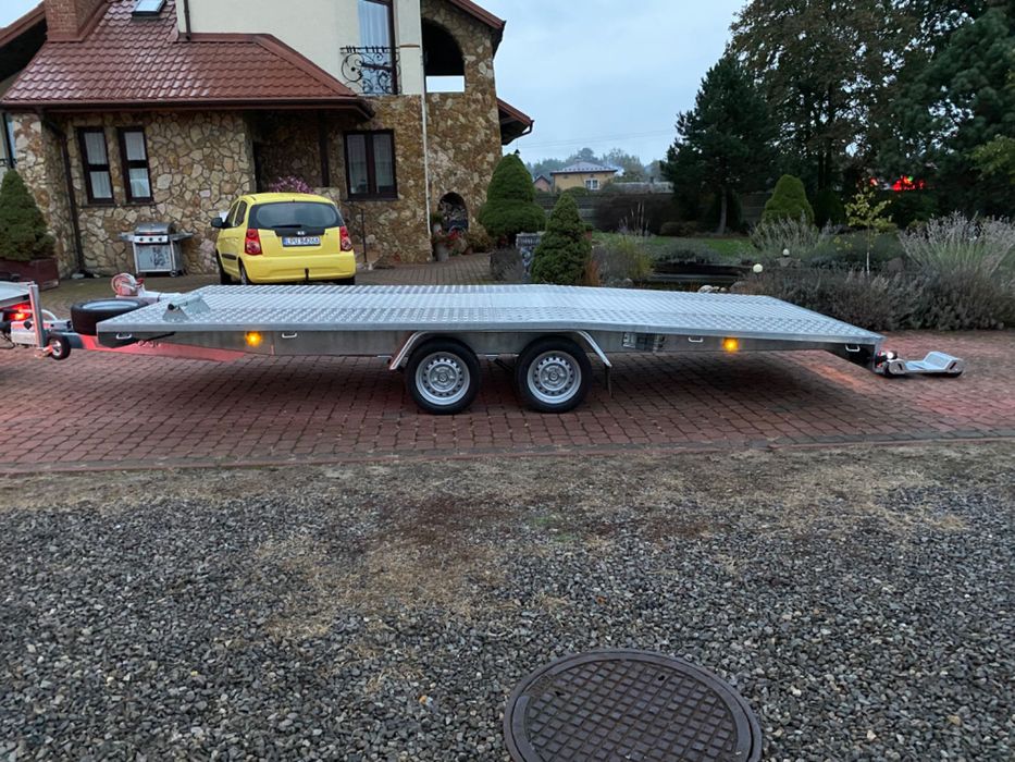 wynajem lawety dł 5m, szer 2,1m, dmc 2500kg, ład 1800kg