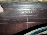 Фірмовий шкіряний великий гаманець DKNY