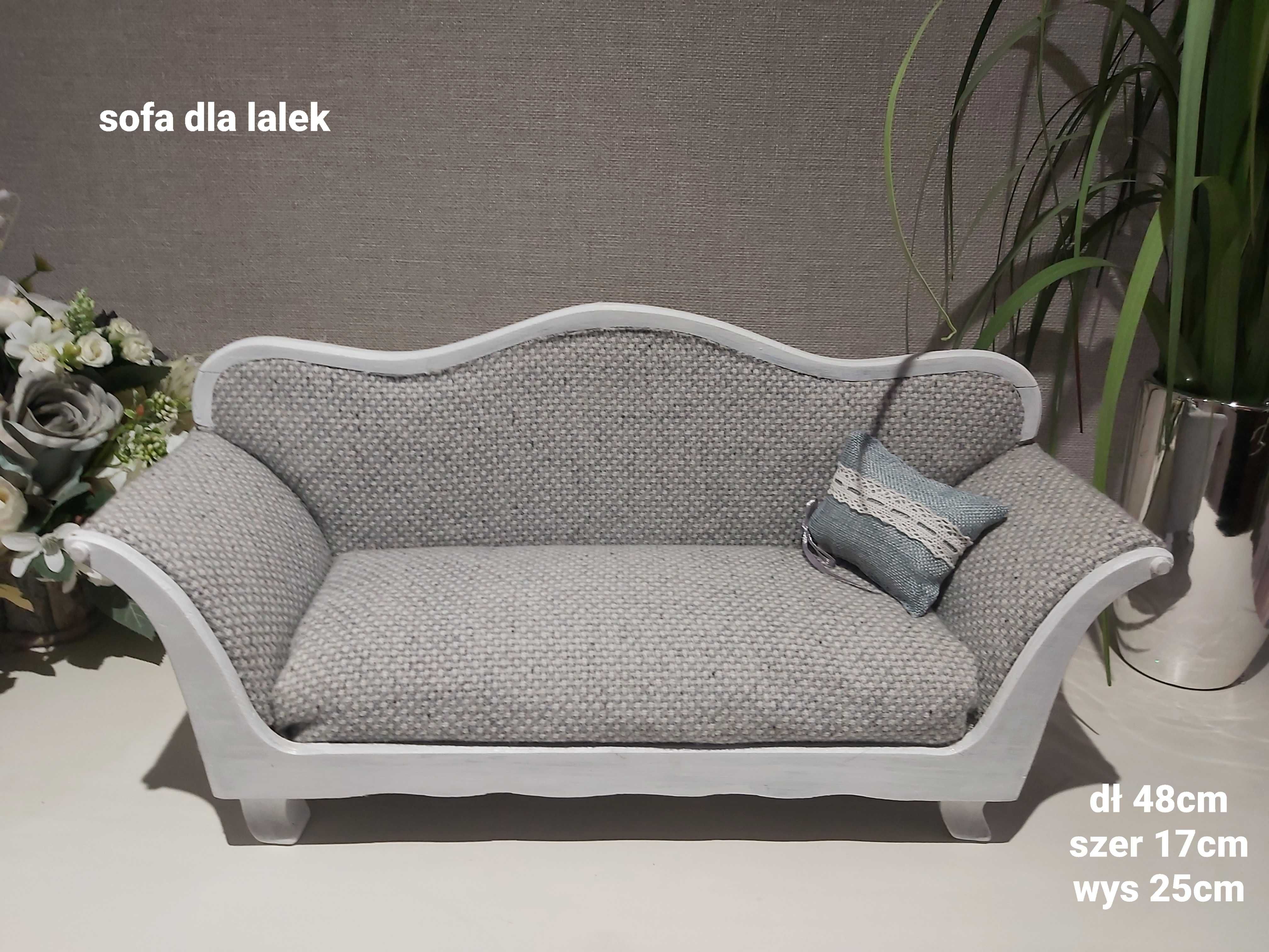 Sofa dla lalek   po renowacji