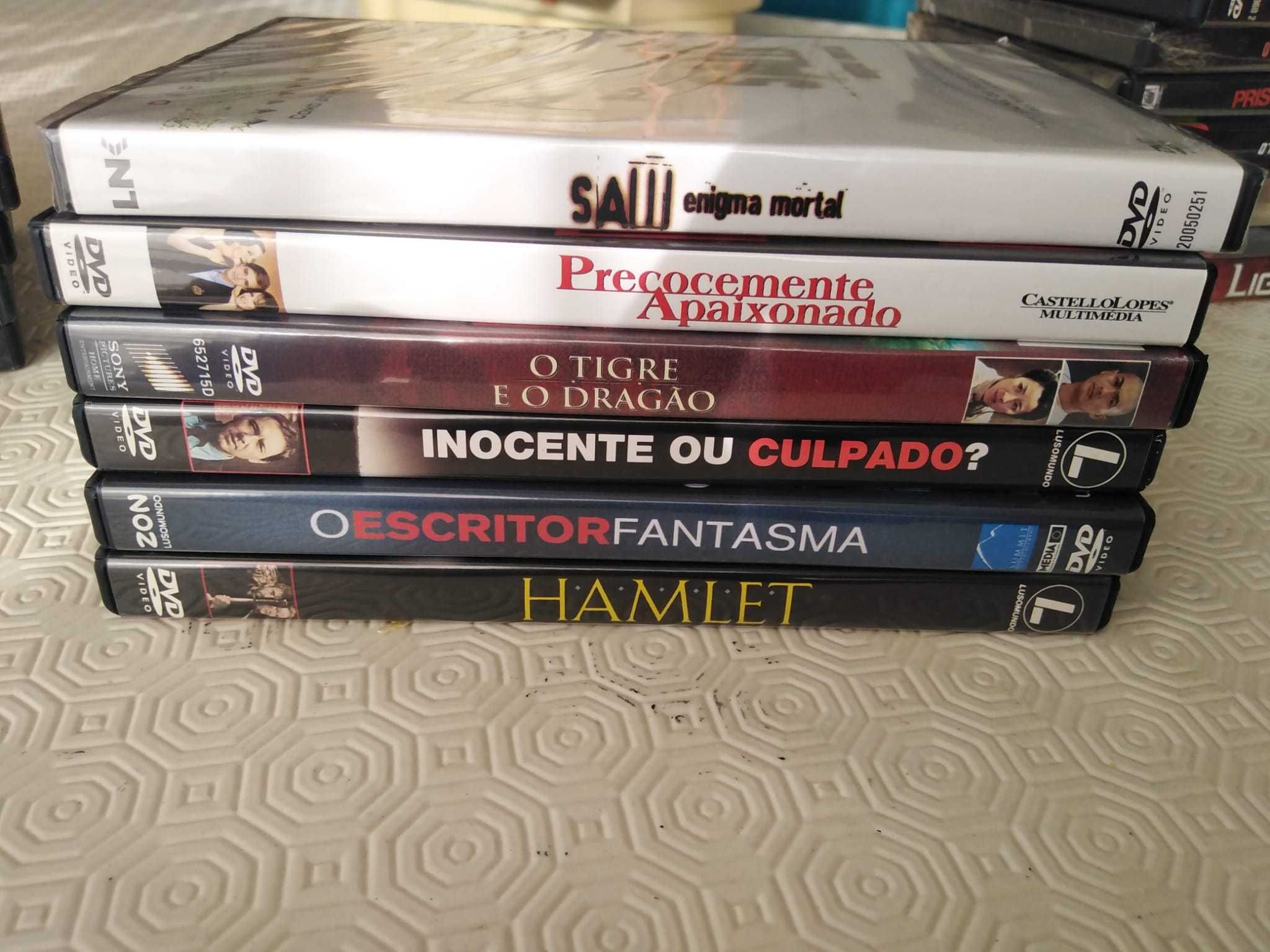 DVD (Saw, A vida é bela, Hamlet, Flyboys, O piano, Hannibal, etc.)
