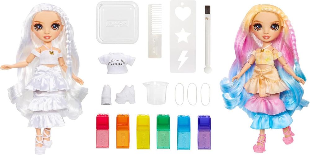 Кукла Рейнбоу Раскрась и создай Rainbow High Watercolor Create