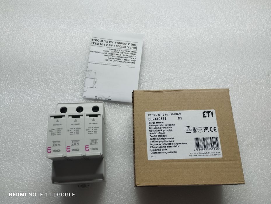 Ograniczenik przepięć ETITEC M T2 PV 1100/20Y