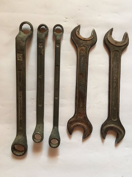 Ключи гаечные двусторонние накидные / рожковые / Chrom-Vanadium