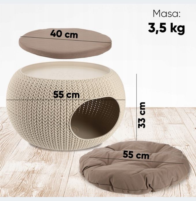 Legowisko dla zwierząt Curver Knit