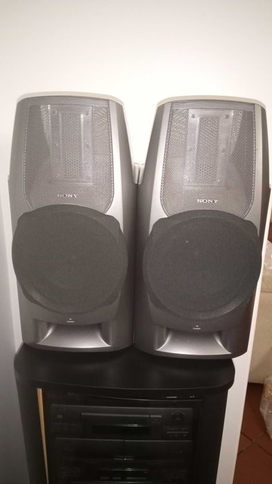 Aparelhagem Som, com móvel, marca Sony RDS EON, Modelo MHC-EX100AV.