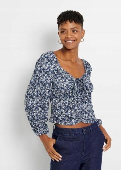 B.P.C bluzka w kwiatki marszczona ^44/46