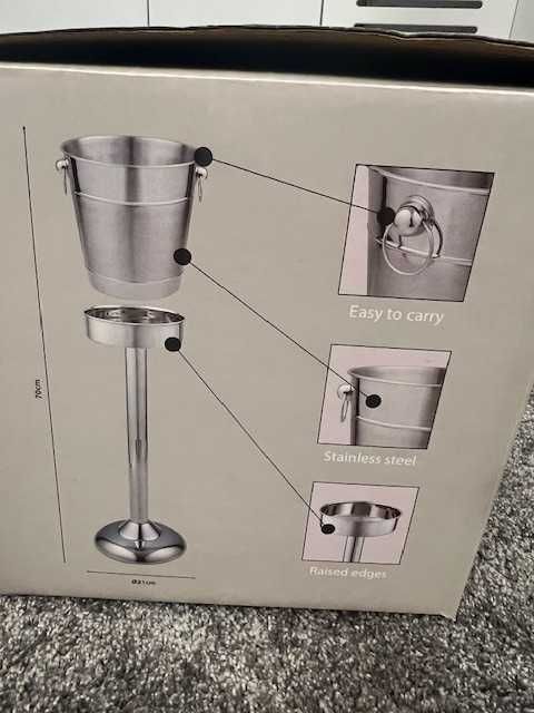 Chłodziarka, cooler na wino, szampana na stojaku, Nowy