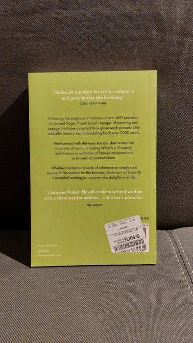 Dictionary of English Proverbs and their origins