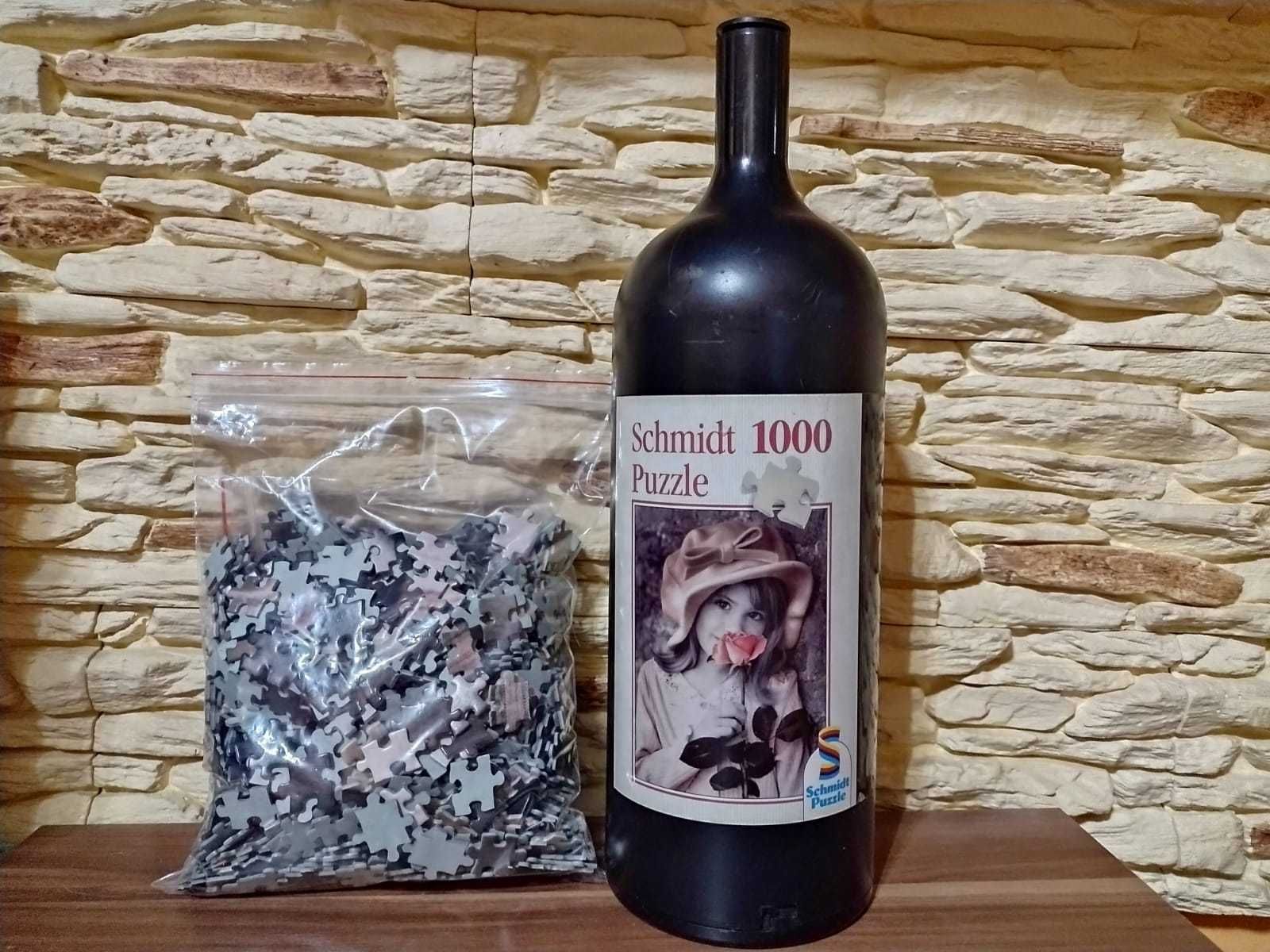 *_* Puzzle Dziewczynka z różą 1000 szt. w butelce