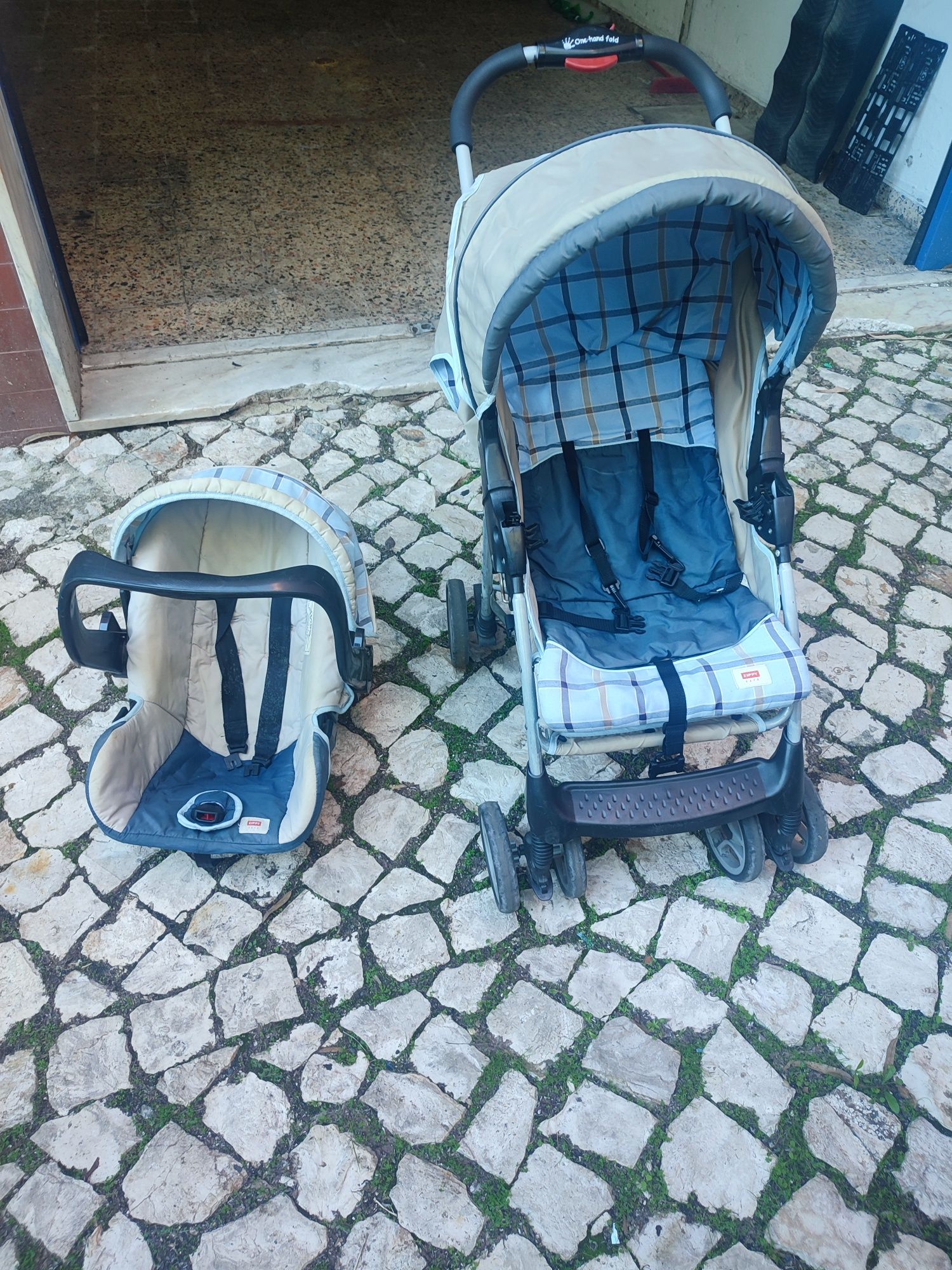 Carrinho bebe com ovo
