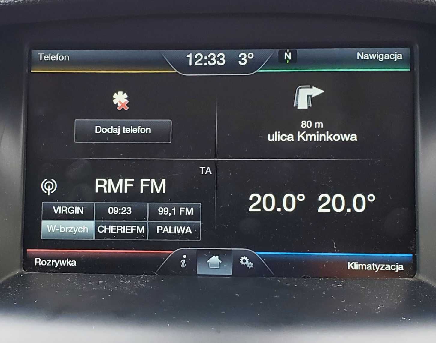 Ford SYNC2 Aktywacja NAWIGACJI Mapa EU F11 Nawigacja WROCŁAW