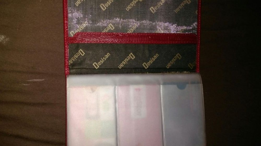 Визитница desisan натуральная кожа