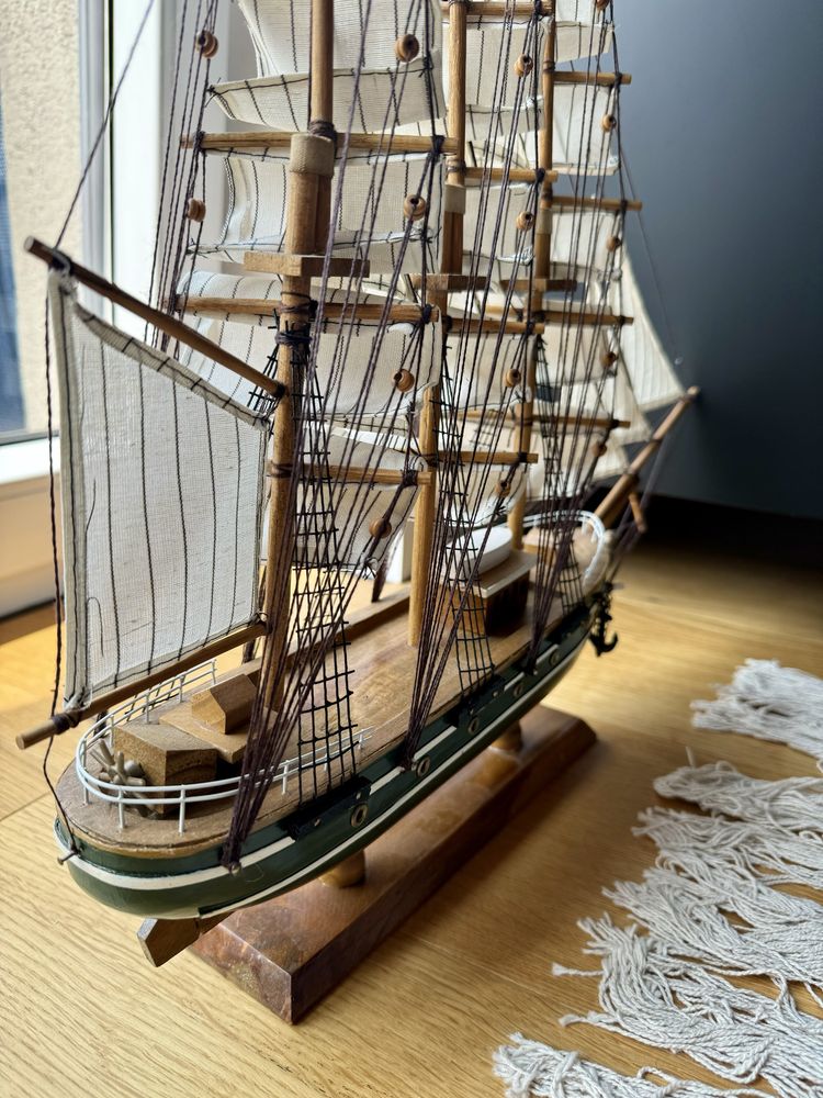 Model statku drewniany 49cm Cutty Sark super stan