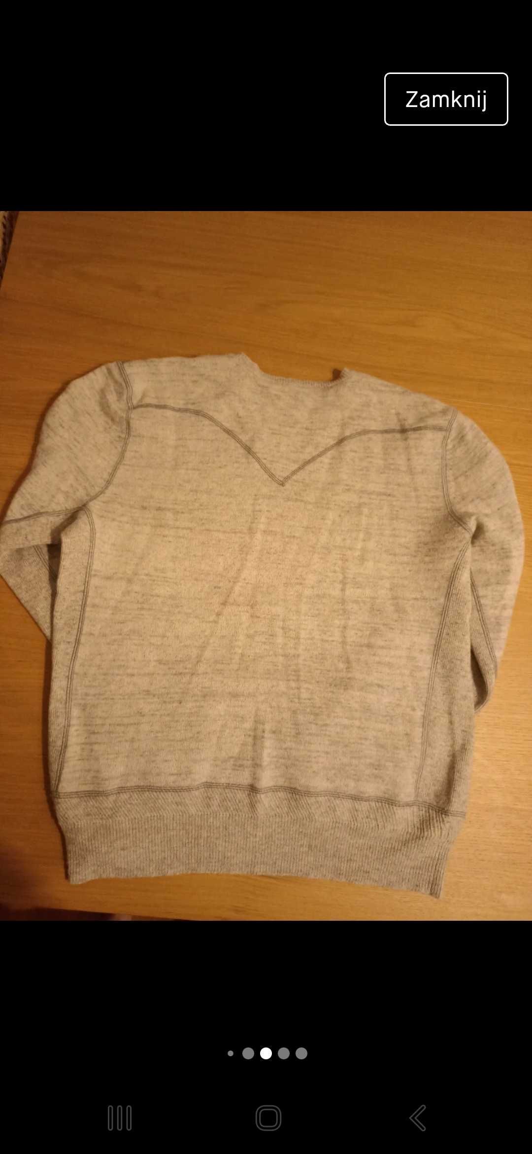 Sweter męski Levis szary XL