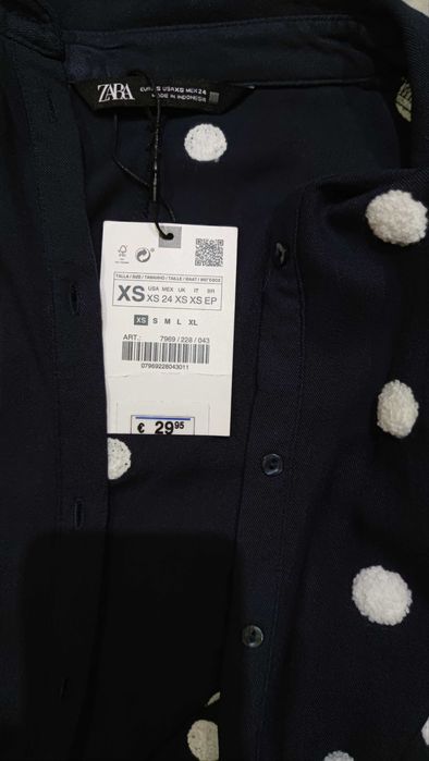 Новая рубашка в горох Zara