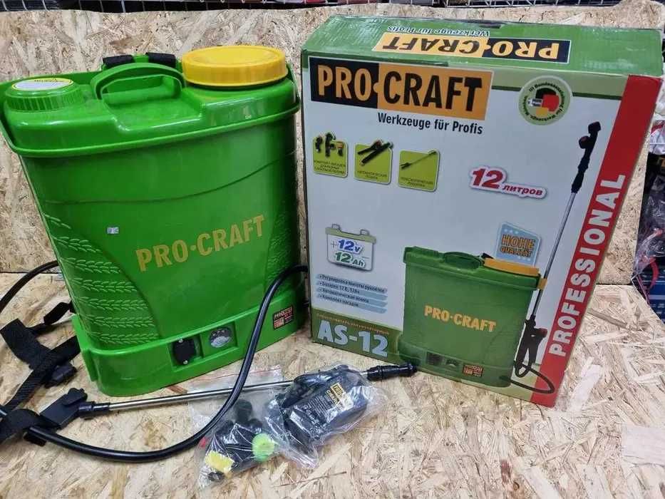 Обприскувач аккумуляторный садовый 12л ProCraft Опрыскиватель