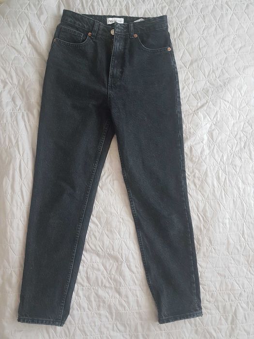 Spodnie, jeansy Zara 36/S, mom fit, j. nowe