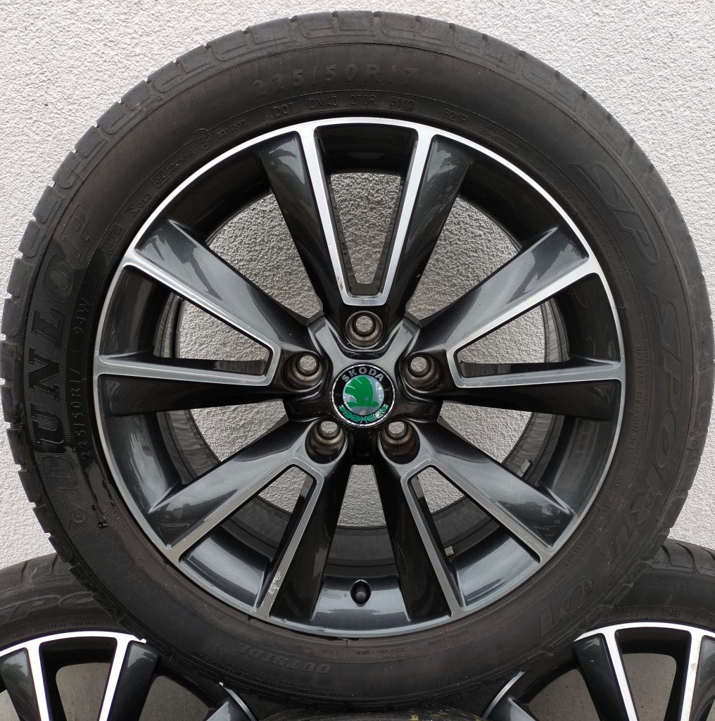 Felgi z oponami Skoda SuperB Octavia Yeti 7,5x18 ET48 5x112