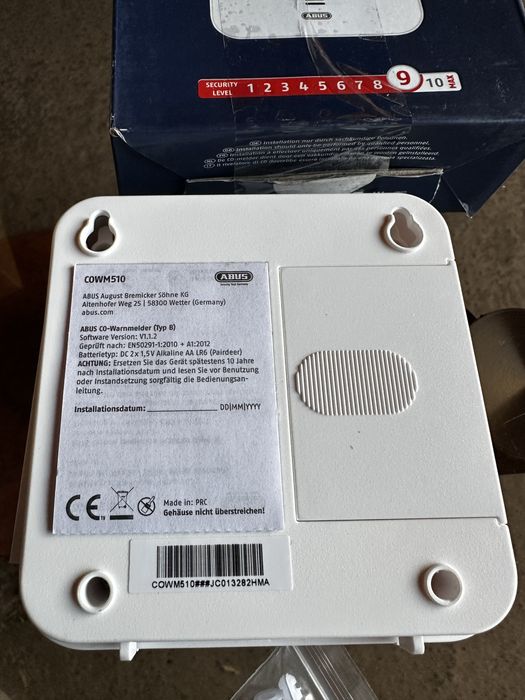 Сигналізація чадного газу ABUS COWM510 - детектор CO